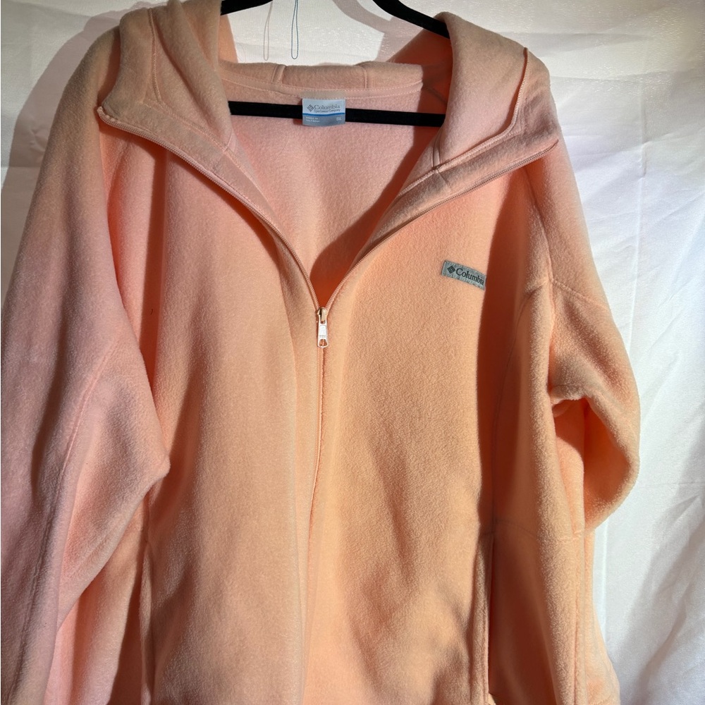 Columbia Soft Peach Fleece Pullover